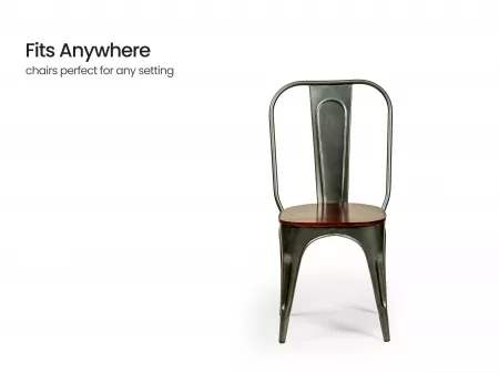 Daisy 4 Seater Dining Set in Dark Grey Color